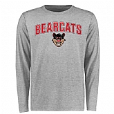 Cincinnati Bearcats Proud Mascot Long Sleeve WEM T-Shirt - Ash,baseball caps,new era cap wholesale,wholesale hats